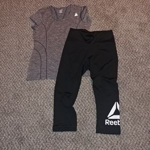 2 PIECE WOMENS REEBOK LEGGINS AND TOP